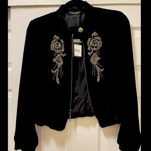 Nanette Lapore size 2 velvet Evening jacket new with tags